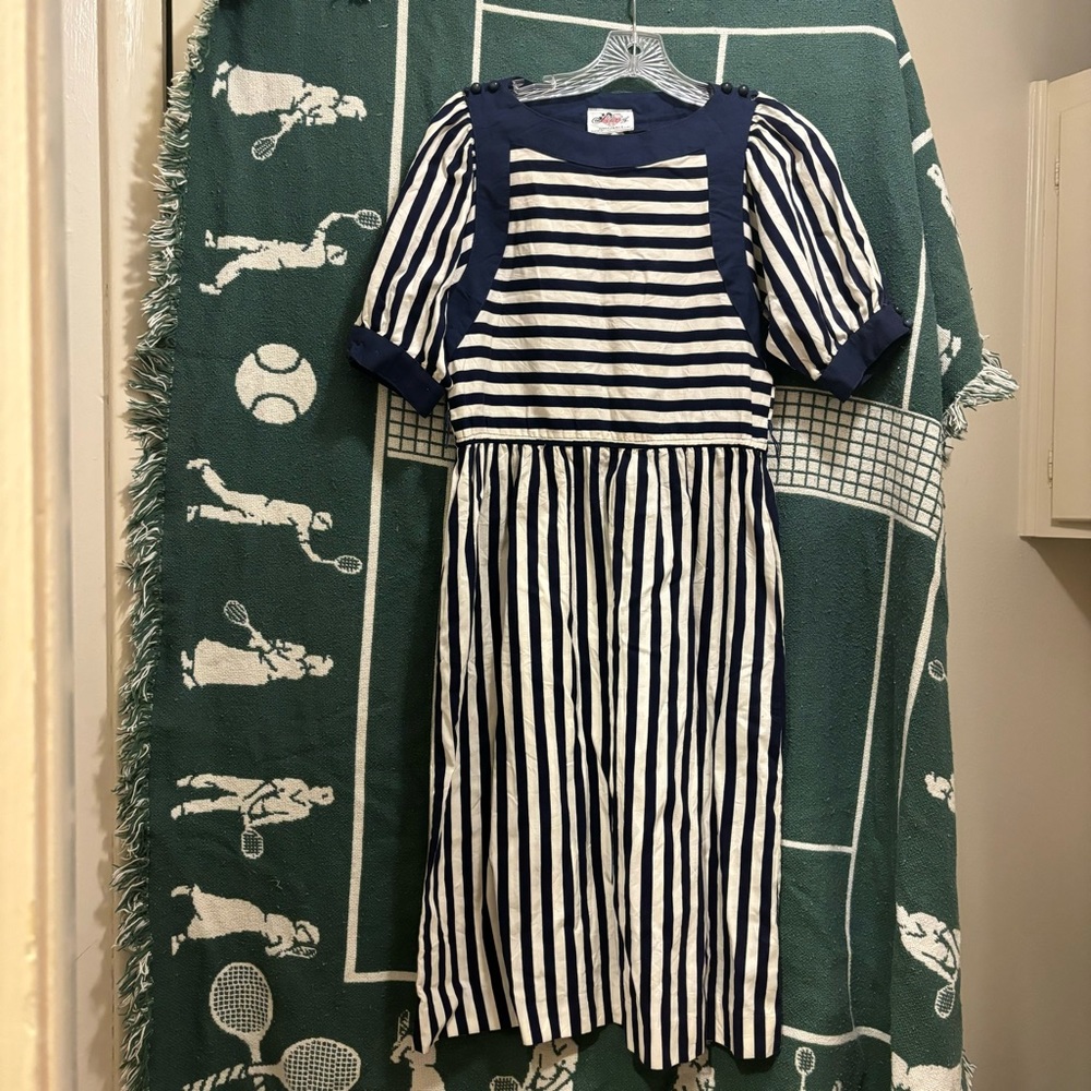 Vintage Lanz Original Striped Dress